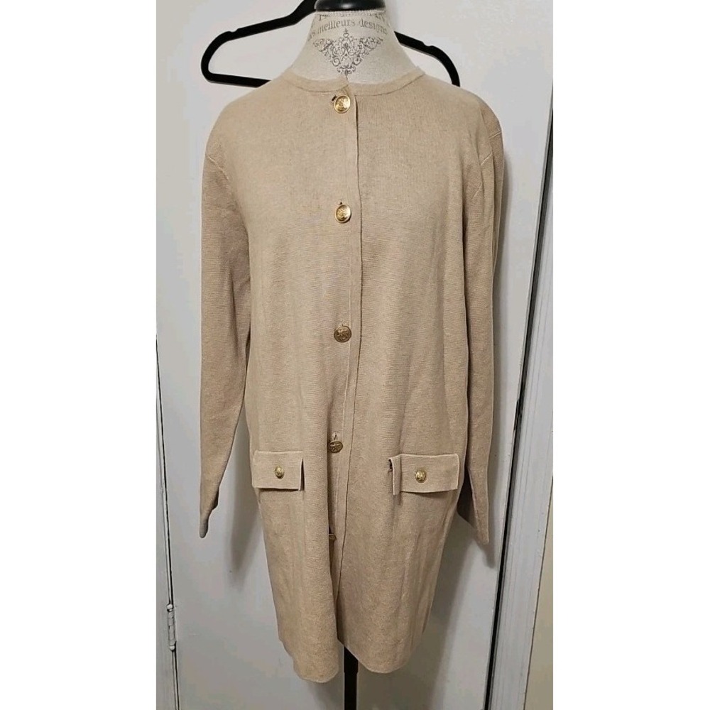 J.Crew Long Giselle sweater blazer L Preppy chic Auntie Core NEW W/TAGS